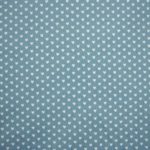 Toile cirée ​​- coton enduit Téflon mini coeur_(bleu gris​-​blanc)