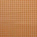 Plumier_coton enduit_Téflon - Grid-mini carreaux-caramel-blanc