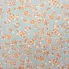 Toile cirée - Jardin fleuri_gris-brun rouille-blanc