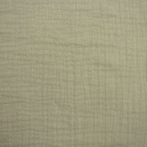 Double gaze coton bio_Mousseline_olive clair
