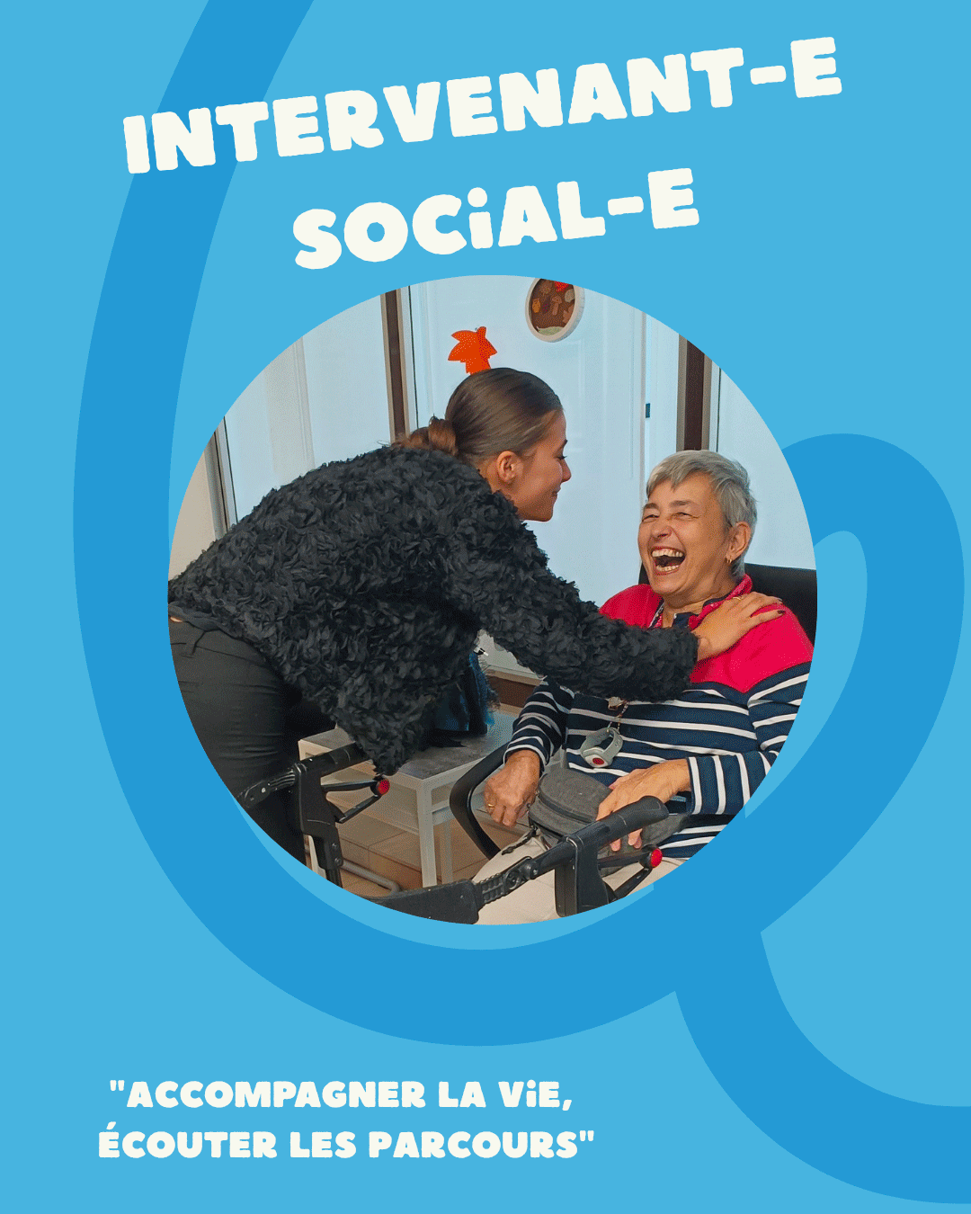 Thérapeute – soins corporels et accompagnement à l’autonomie pour personnes en situation de handicap.