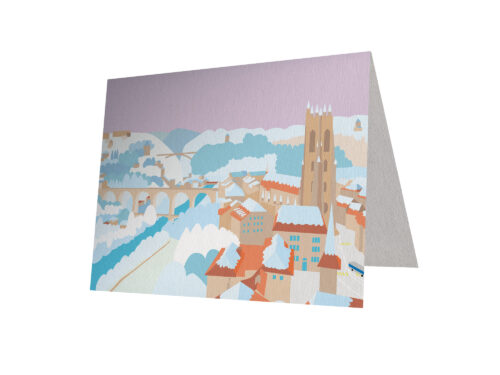 Carte - Pont Zaehringen hiver - Fribourg