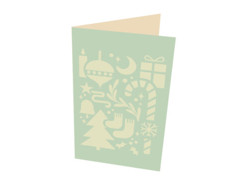 Carte mosaïque noël